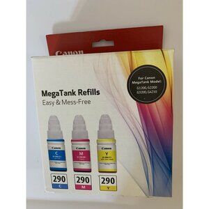 CANON INK 1596C005 GI-290 CMY Mega‎ Tank Refills G1200 G2200 G3200 G4210